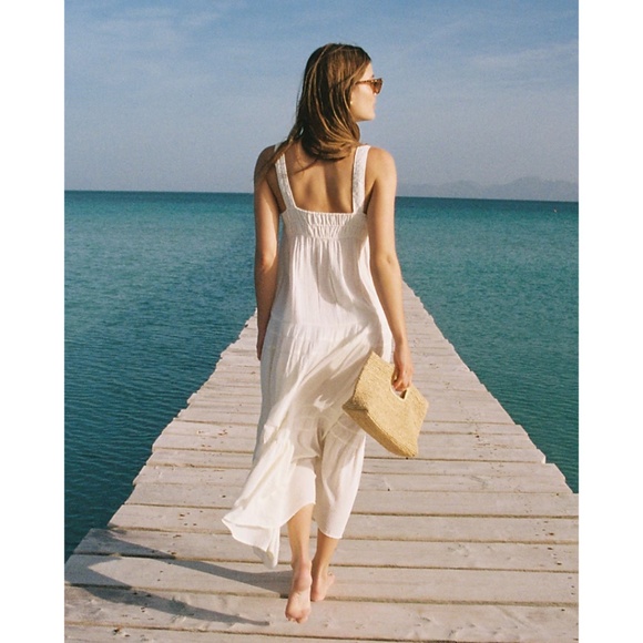 J.Crew NWT Airy gauze tiered maxi dress - Picture 3 of 8